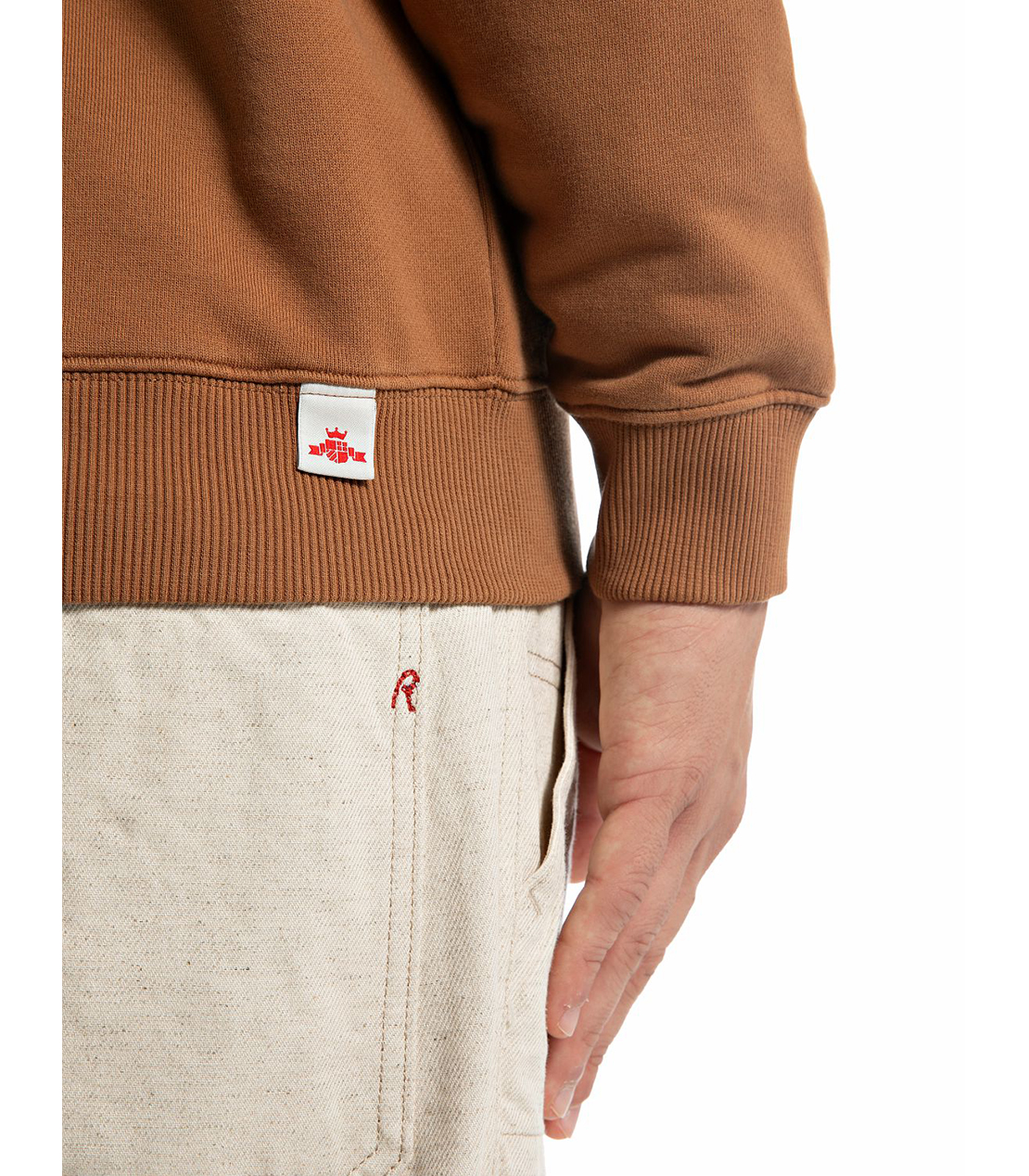 レタリング刺しゅう フルジップスウェットシャツ 詳細画像 ブランデー 6